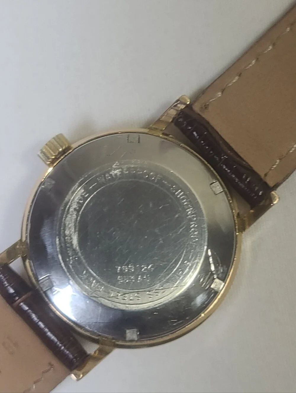 Glycine Vintage Automatic Swiss Made Gold Tone Date Watch